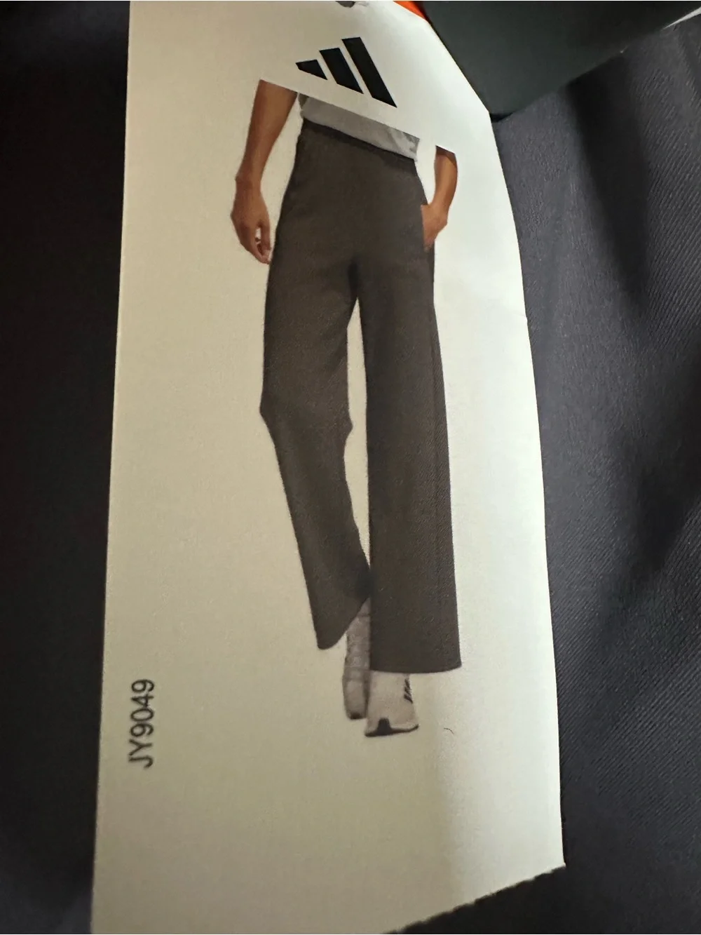 adidas Women's Wide-Leg Track Pants in gray stranda XXL - Picture 14 of 15